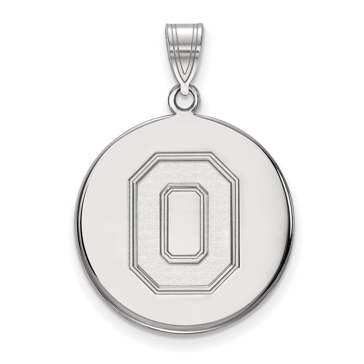 Ohio State University Large Disc Pendant Sterling Silver SS064OSU, MPN: SS064OSU, 886774693484
