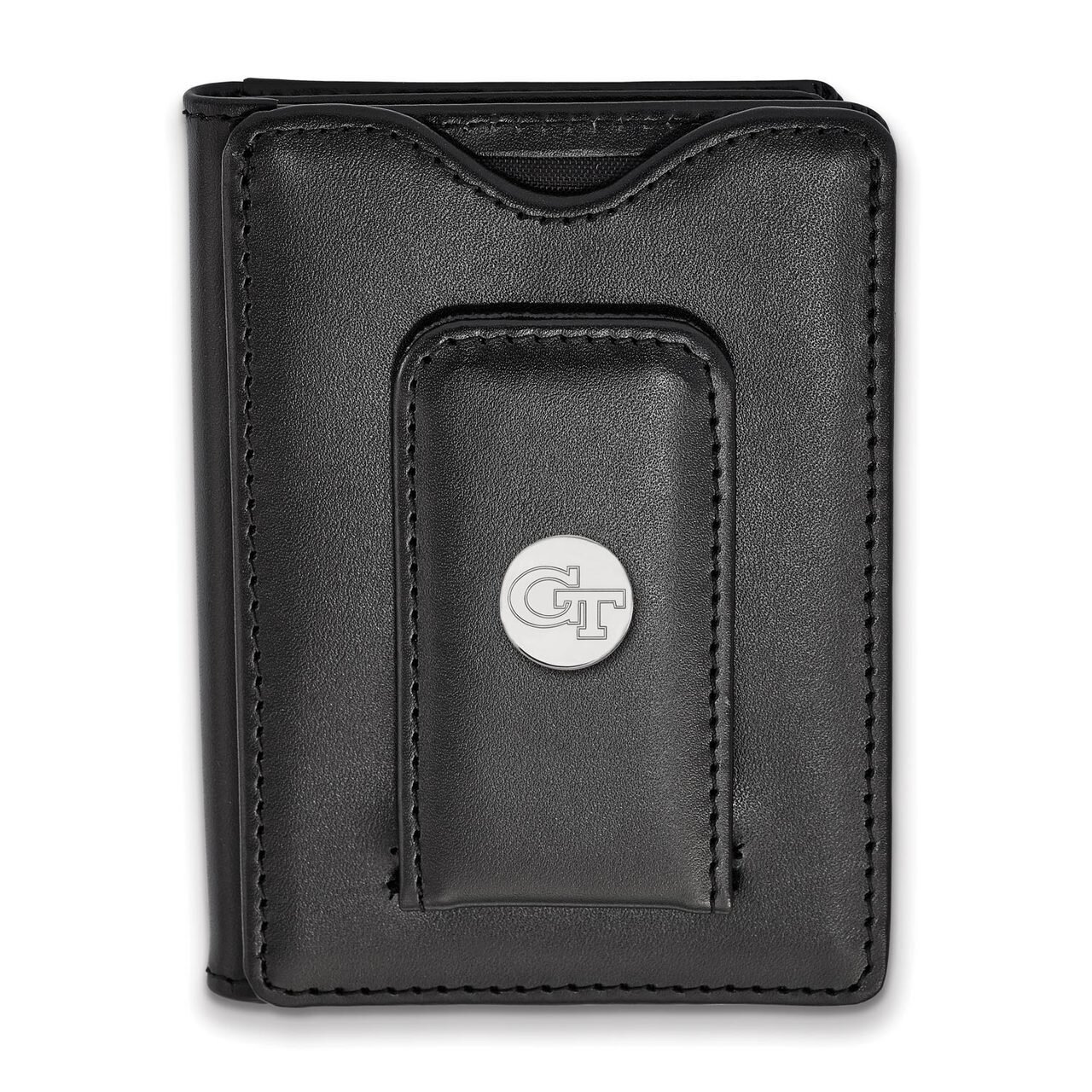Georgia Institute of Technology Black Leather Wallet SS065GT-W1