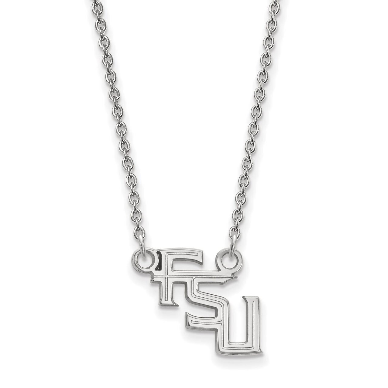 Florida State University Small Pendant with Necklace Sterling Silver SS066FSU-18, MPN: SS066FSU-18,…