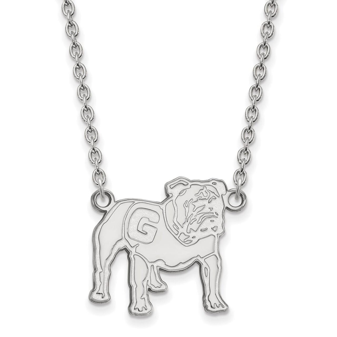 University of Georgia Large Pendant with Necklace Sterling Silver SS067UGA-18, MPN: SS067UGA-18, 88…