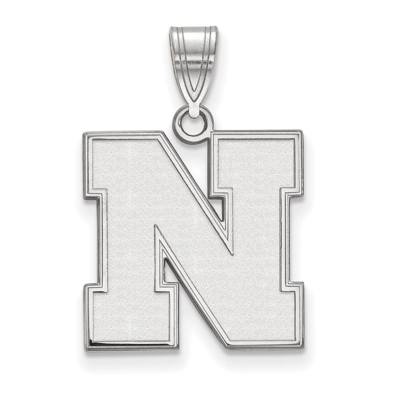 University of Nebraska Medium Pendant Sterling Silver SS067UNE