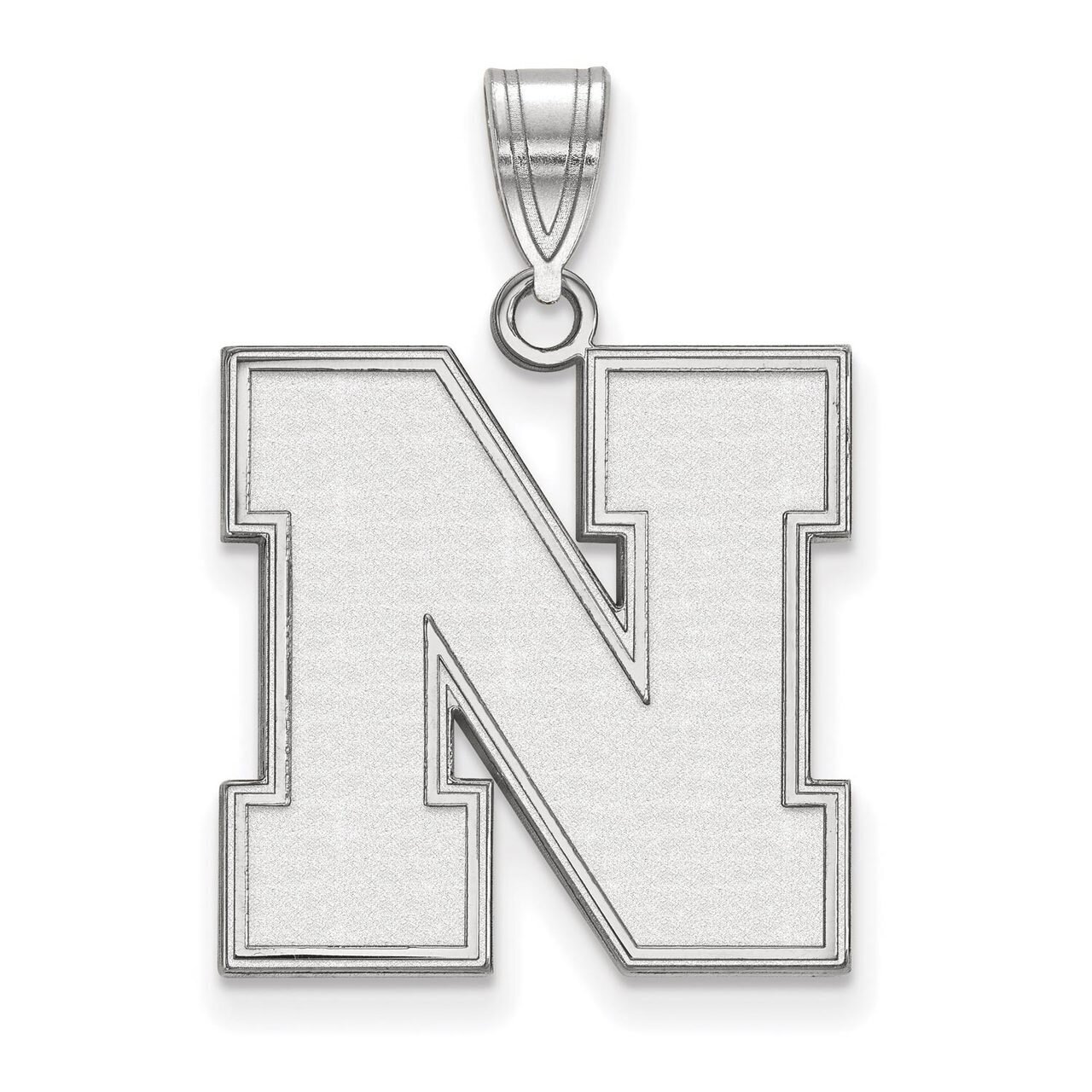 University of Nebraska Large Pendant Sterling Silver SS068UNE