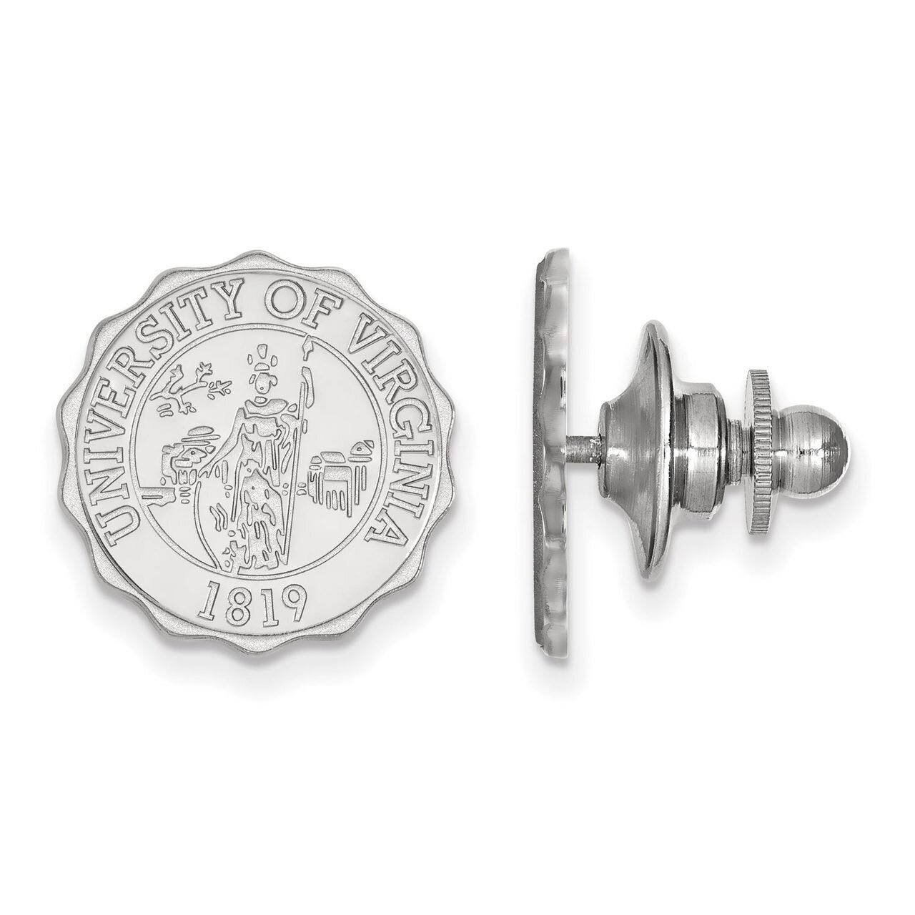 University of Virginia Crest Lapel Pin Sterling Silver SS068UVA, MPN: SS068UVA, 886774718248