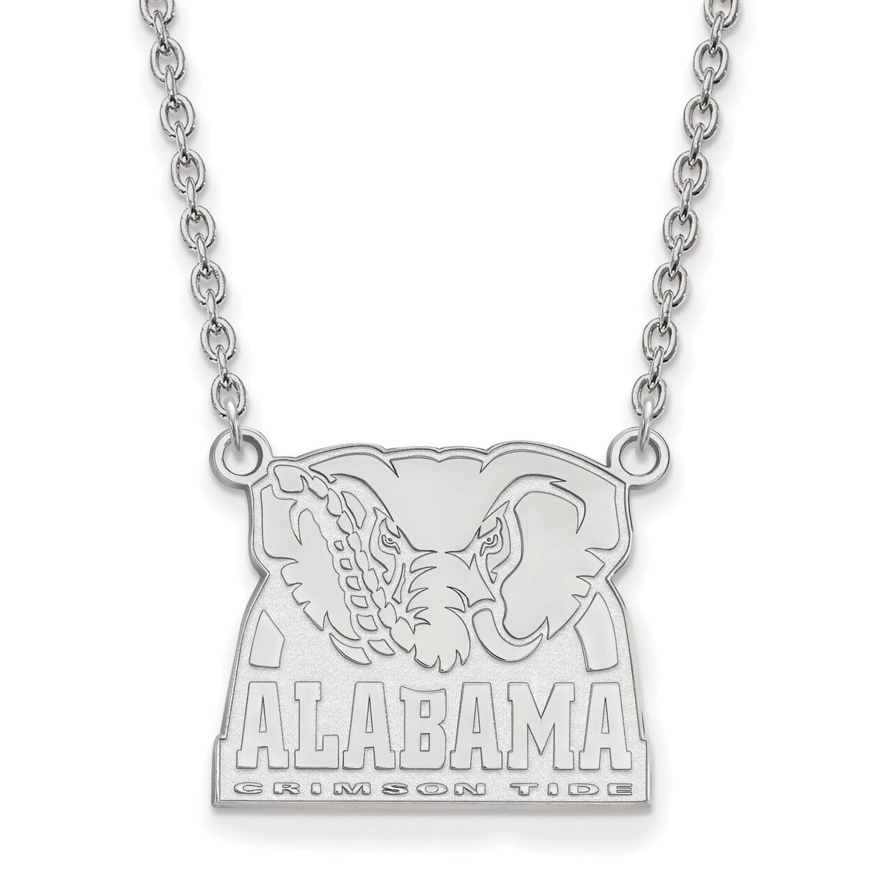 University of Alabama Large Pendant with Necklace Sterling Silver SS069UAL-18