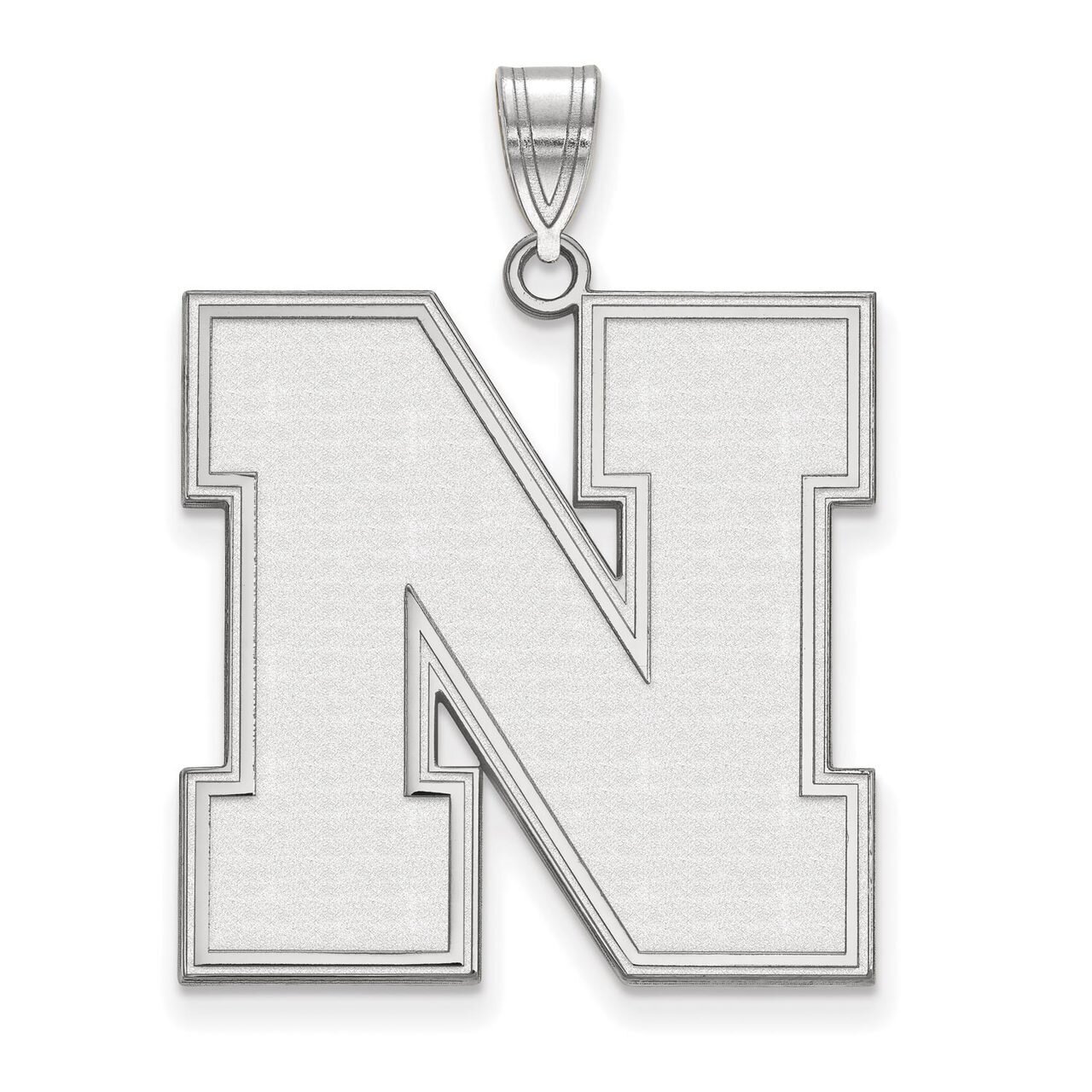 University of Nebraska Extra Large Pendant Sterling Silver SS069UNE