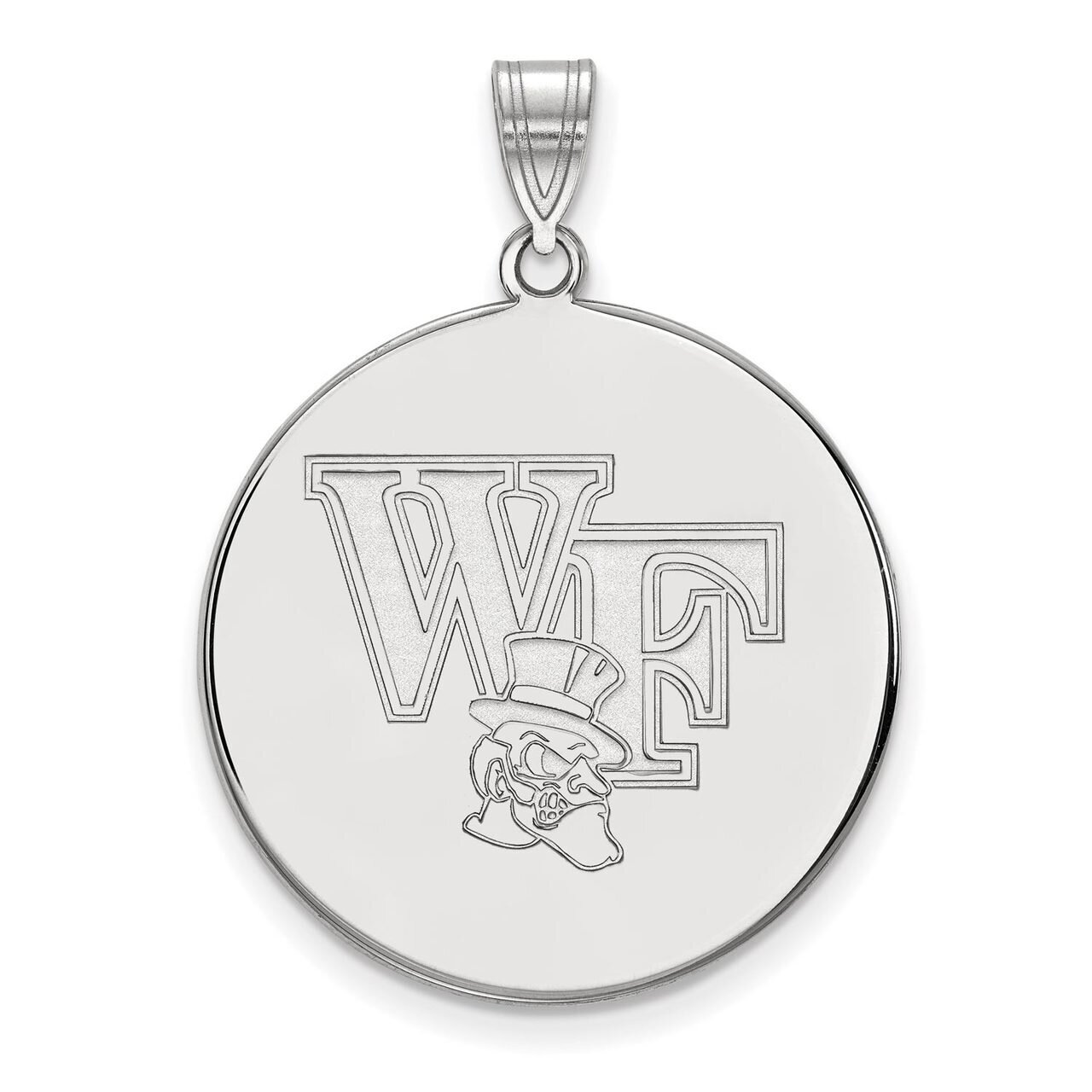 Wake Forest University Extra Large Disc Pendant Sterling Silver SS069WFU, MPN: SS069WFU, 8867747209…