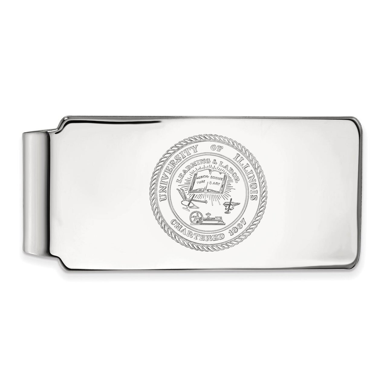 University of Illinois Crest Money Clip Sterling Silver SS070UIL, MPN: SS070UIL, 886774708324