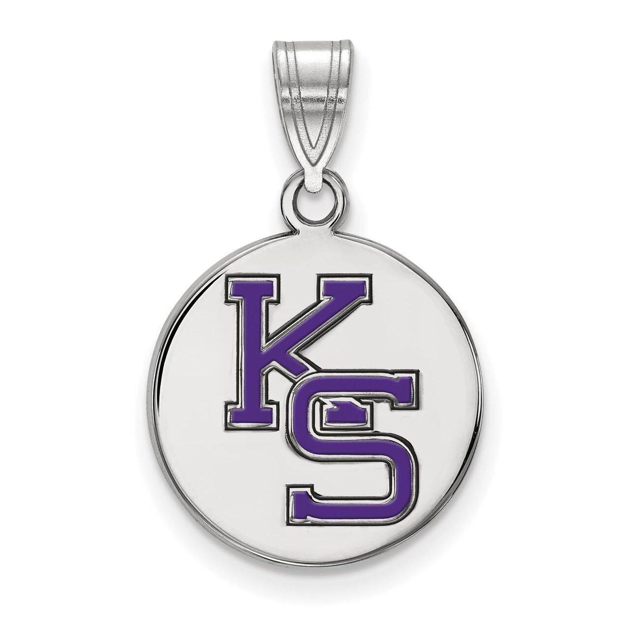 Kansas State University Medium Enamel Disc Pendant Sterling Silver SS072KSU, MPN: SS072KSU, 8867746…