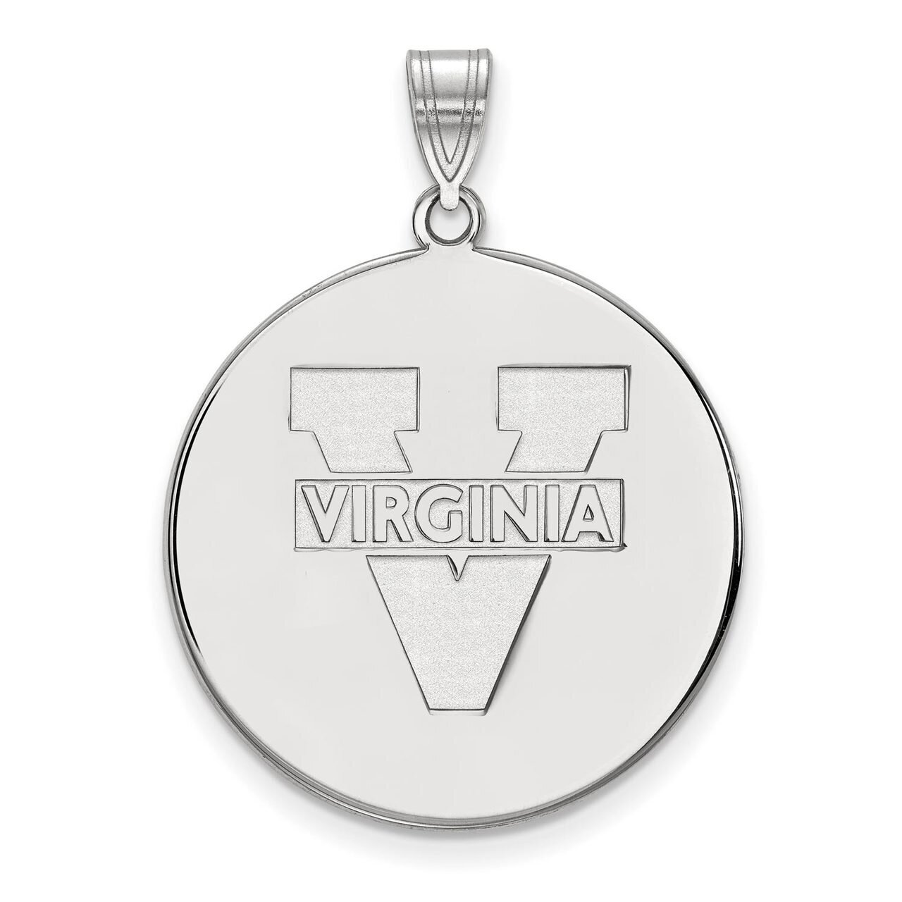 University of Virginia Extra Large Disc Pendant Sterling Silver SS072UVA, MPN: SS072UVA, 8867747184…
