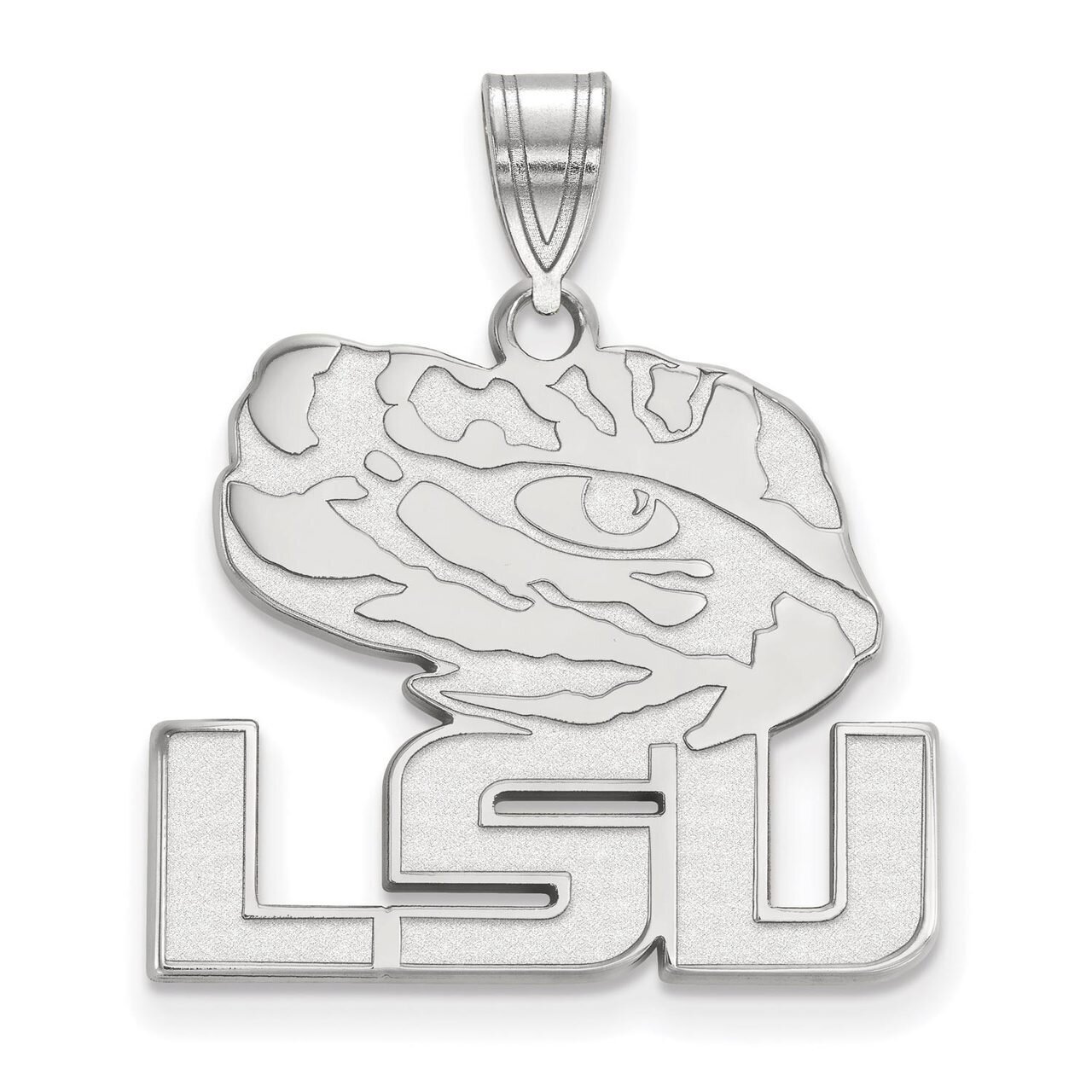 Louisiana State University Large Pendant Sterling Silver SS076LSU
