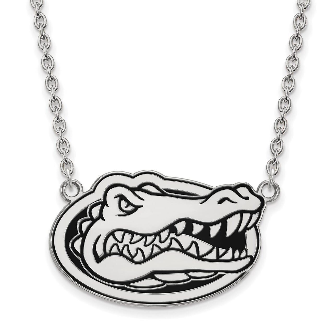 University of Florida Large Enamel Pendant with Necklace Sterling Silver SS076UFL, MPN: SS076UFL, 8…
