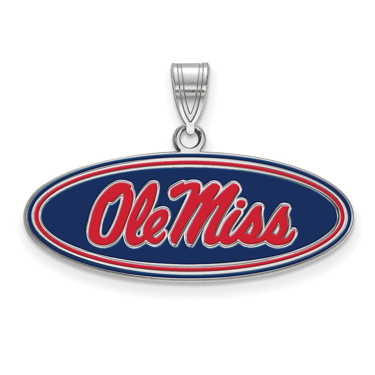 University of Mississippi Medium Enamel Pendant Sterling Silver SS076UMS, MPN: SS076UMS, 8867747121…