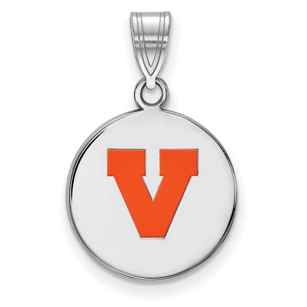 University of Virginia Medium Enamel Disc Pendant Sterling Silver SS076UVA, MPN: SS076UVA, 88677472…