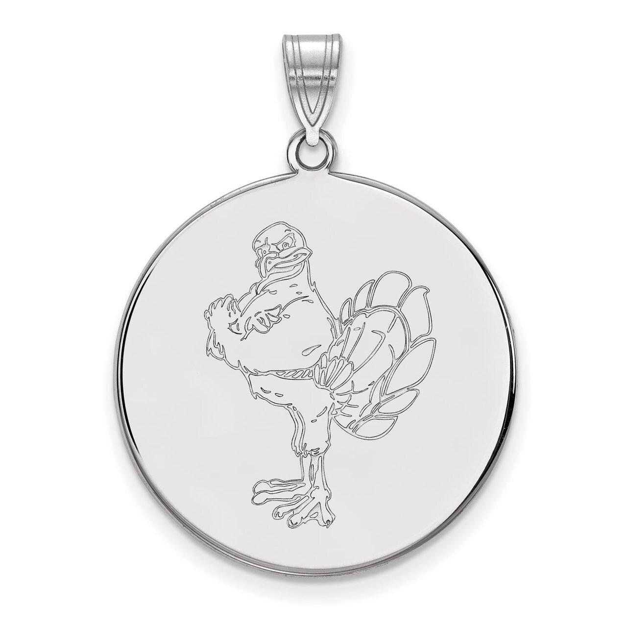 Virginia Tech Extra Large Disc Pendant Sterling Silver SS079VTE, MPN: SS079VTE, 886774720272