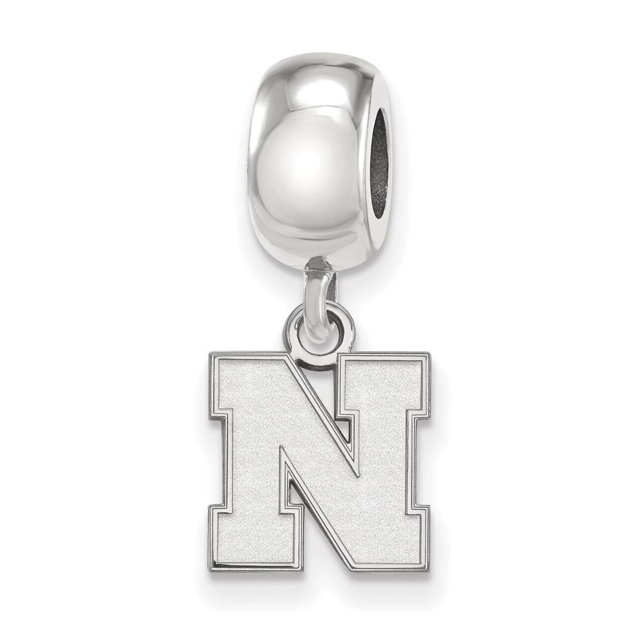 University of Nebraska Extra Small Bead Charm Sterling Silver SS081UNE