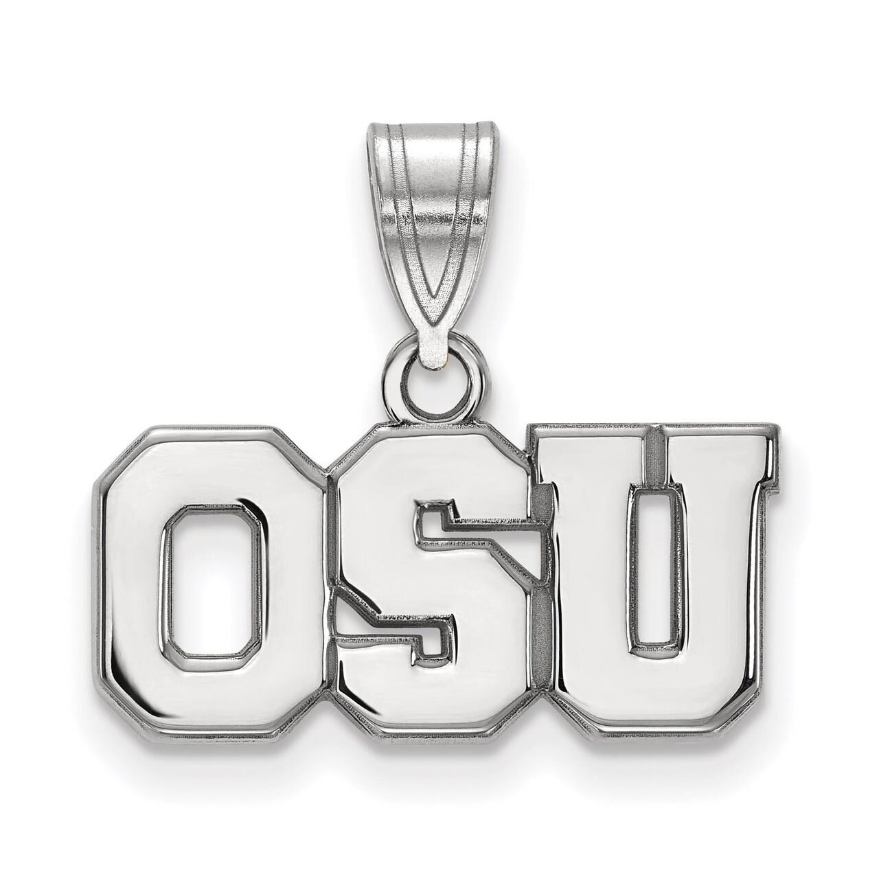 Ohio State University Medium Pendant Sterling Silver SS082OSU