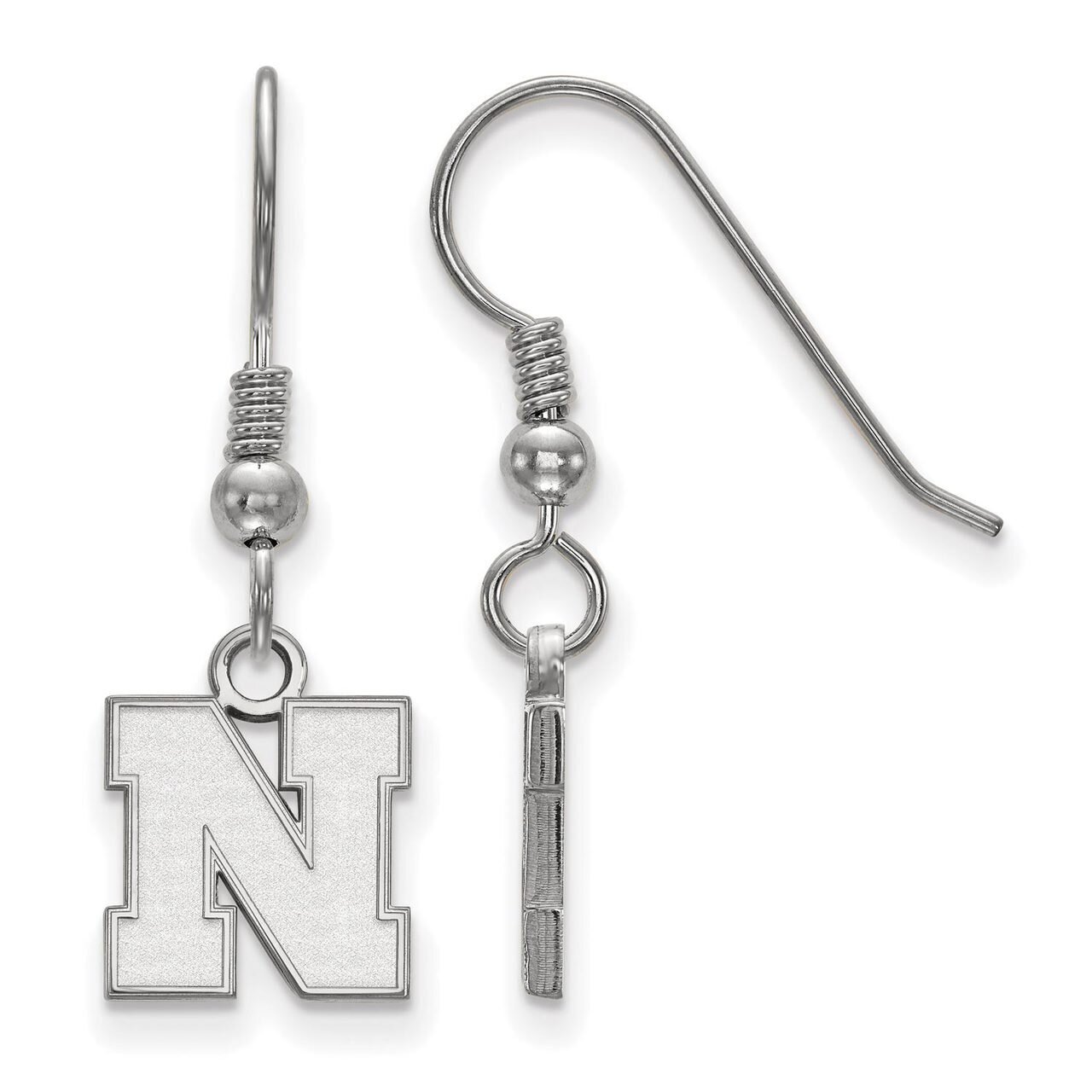 University of Nebraska Extra Small Earring Dangle Sterling Silver SS082UNE