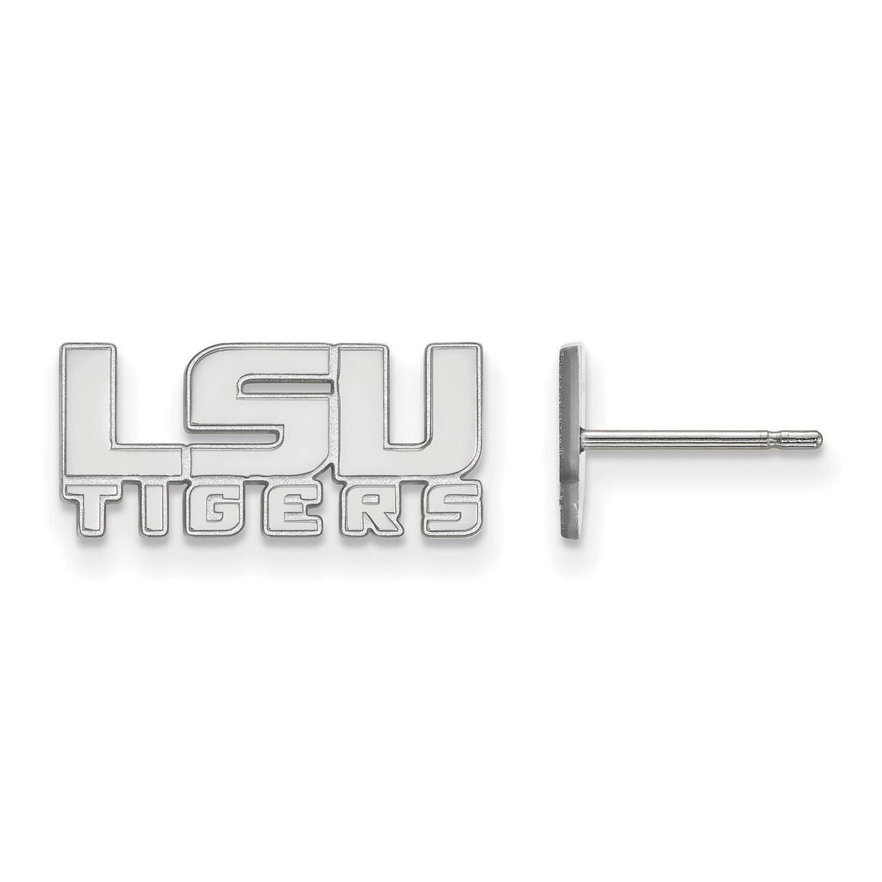 Louisiana State University Extra Small Post Earring Sterling Silver SS083LSU