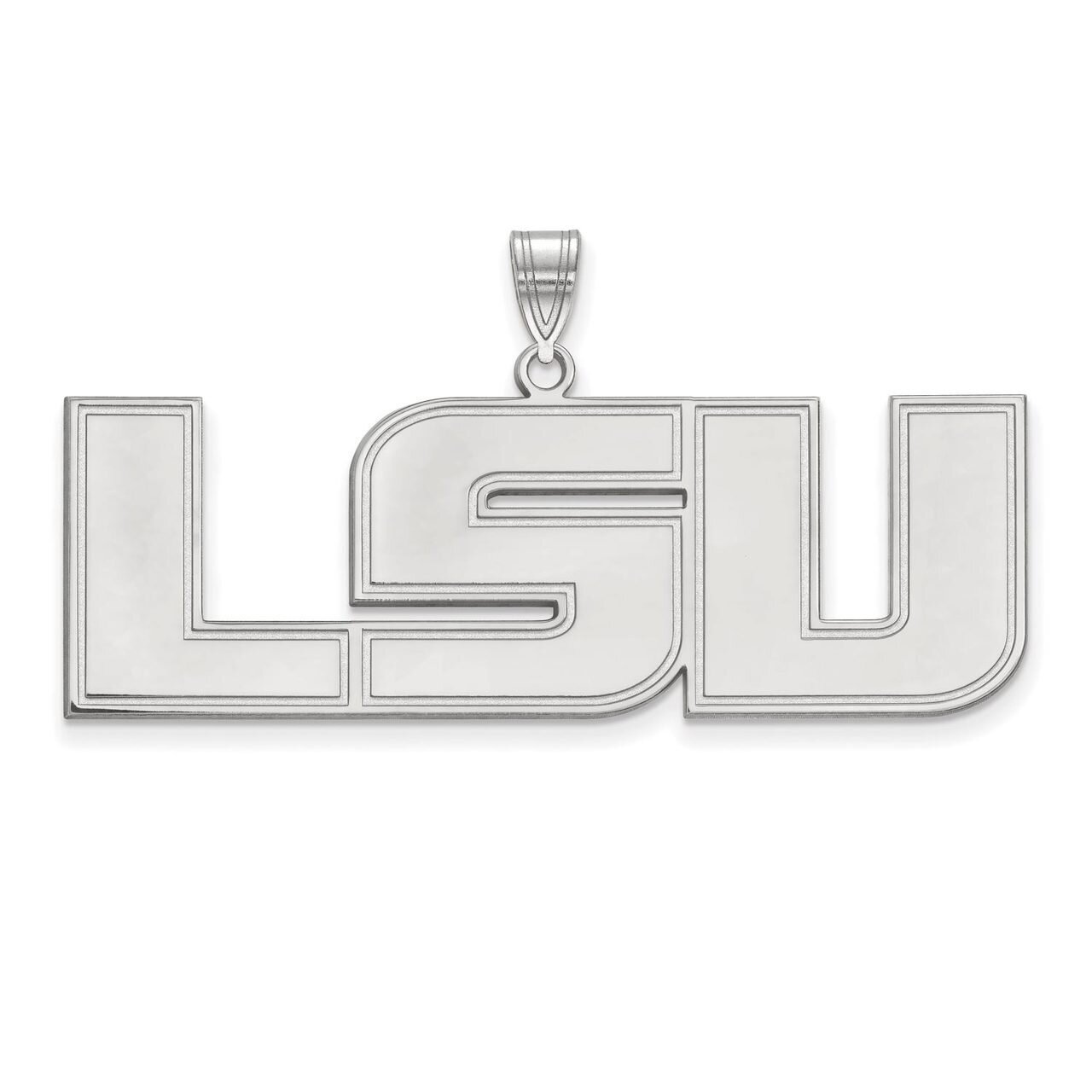 Louisiana State University Extra Large Pendant Sterling Silver SS084LSU