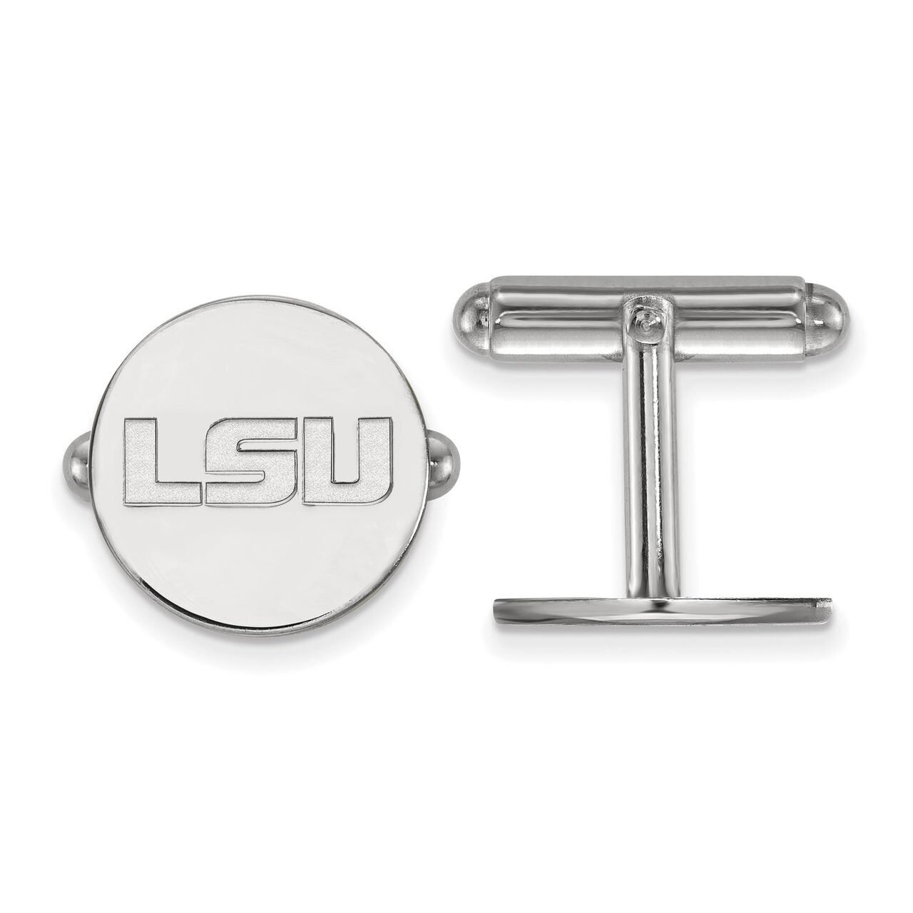 Louisiana State University Cuff Links Sterling Silver SS085LSU