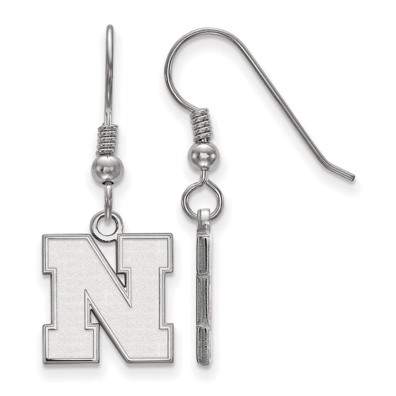 University of Nebraska Small Earring Dangle Sterling Silver SS085UNE, MPN: SS085UNE, 886774713403