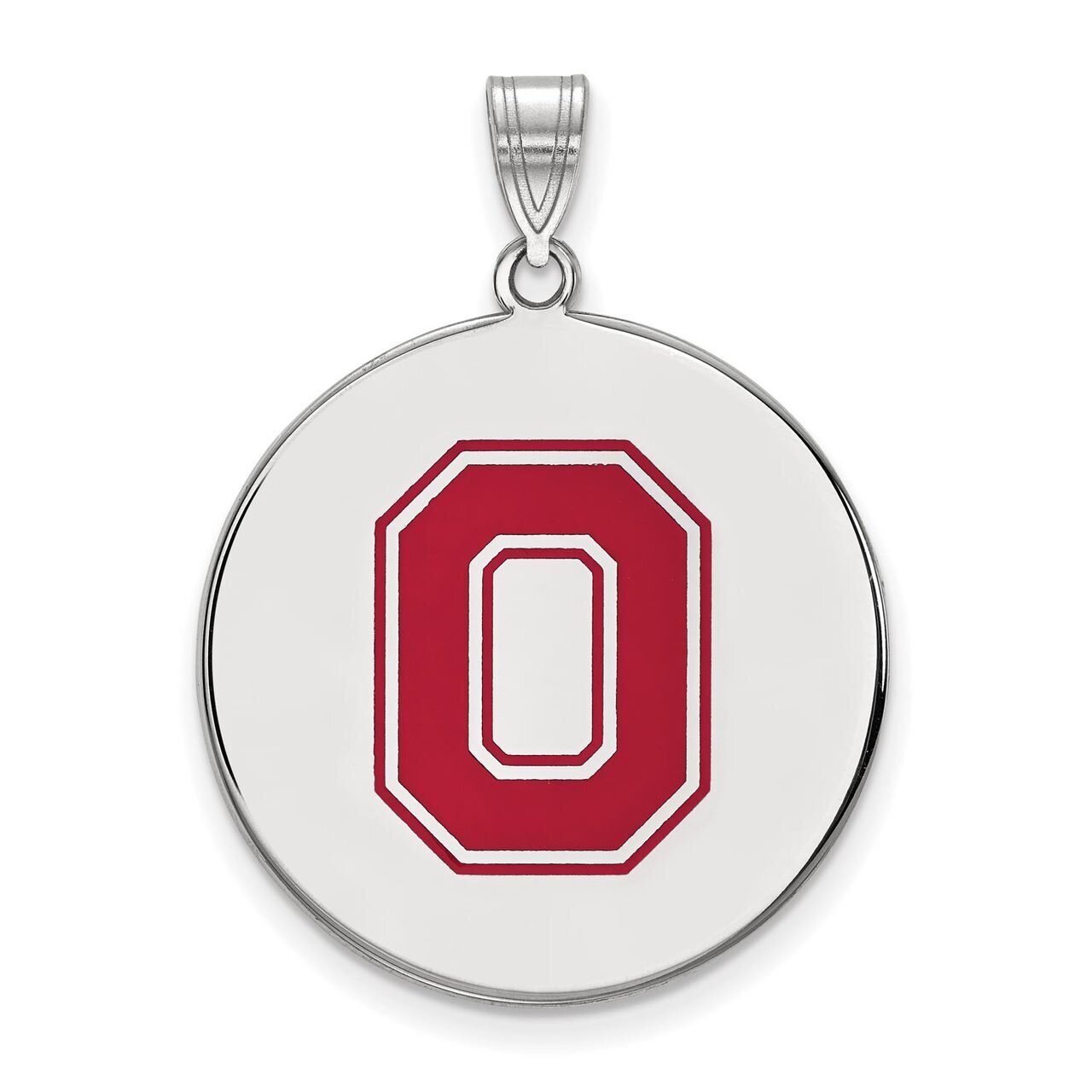 Ohio State University Extra Large Enamel Disc Pendant Sterling Silver SS089OSU, MPN: SS089OSU, 8867…