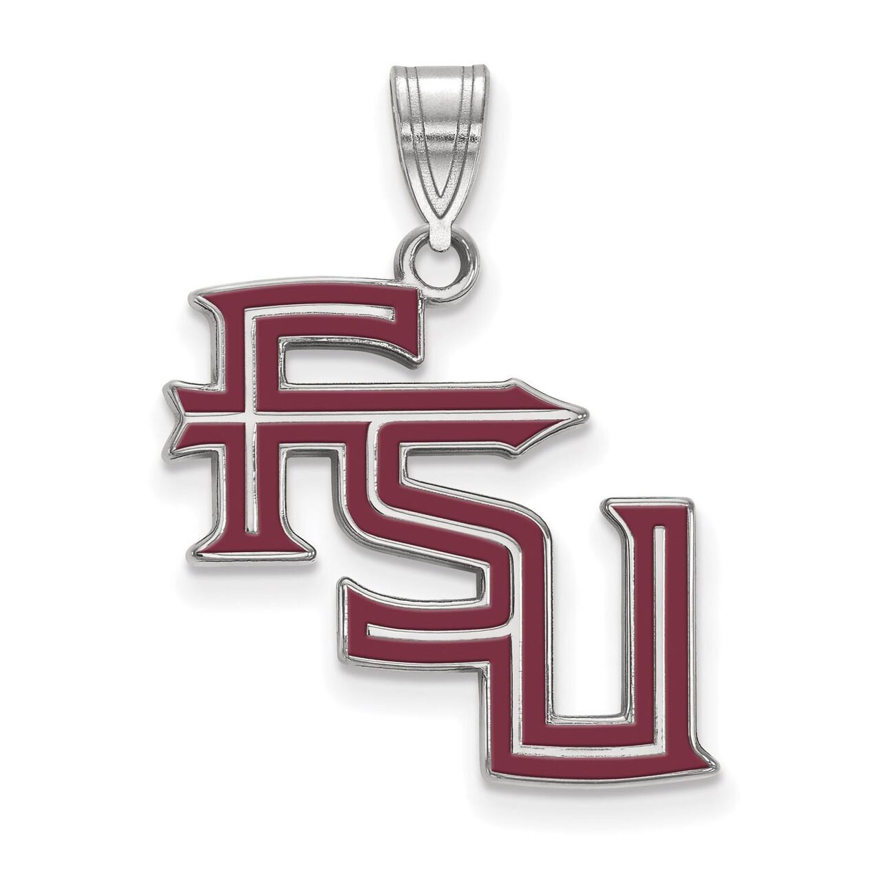 Florida State University Large Enamel Pendant Sterling Silver SS090FSU, MPN: SS090FSU, 886774683577