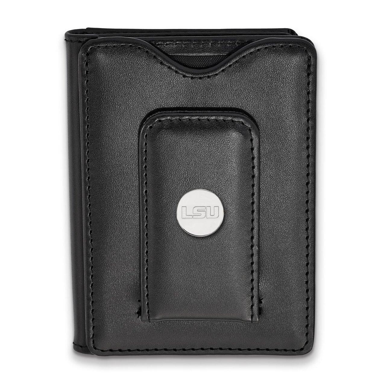 Louisiana State University Black Leather Wallet SS090LSU-W1