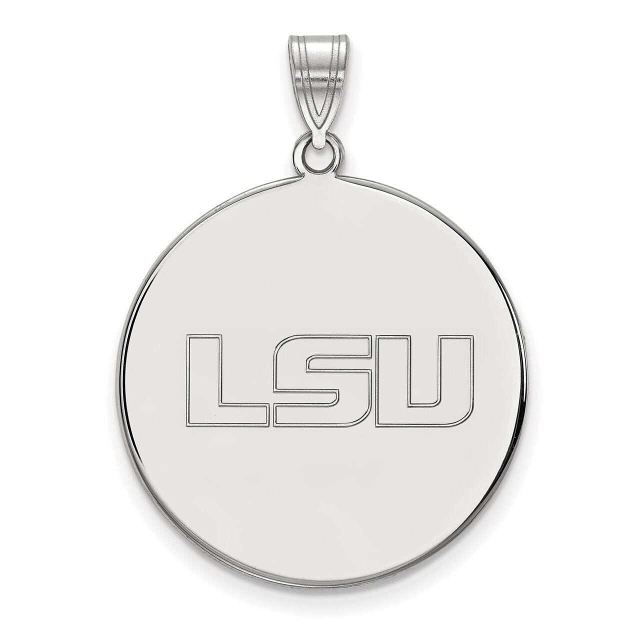 Louisiana State University Extra Large Disc Pendant Sterling Silver SS094LSU, MPN: SS094LSU, 886774…