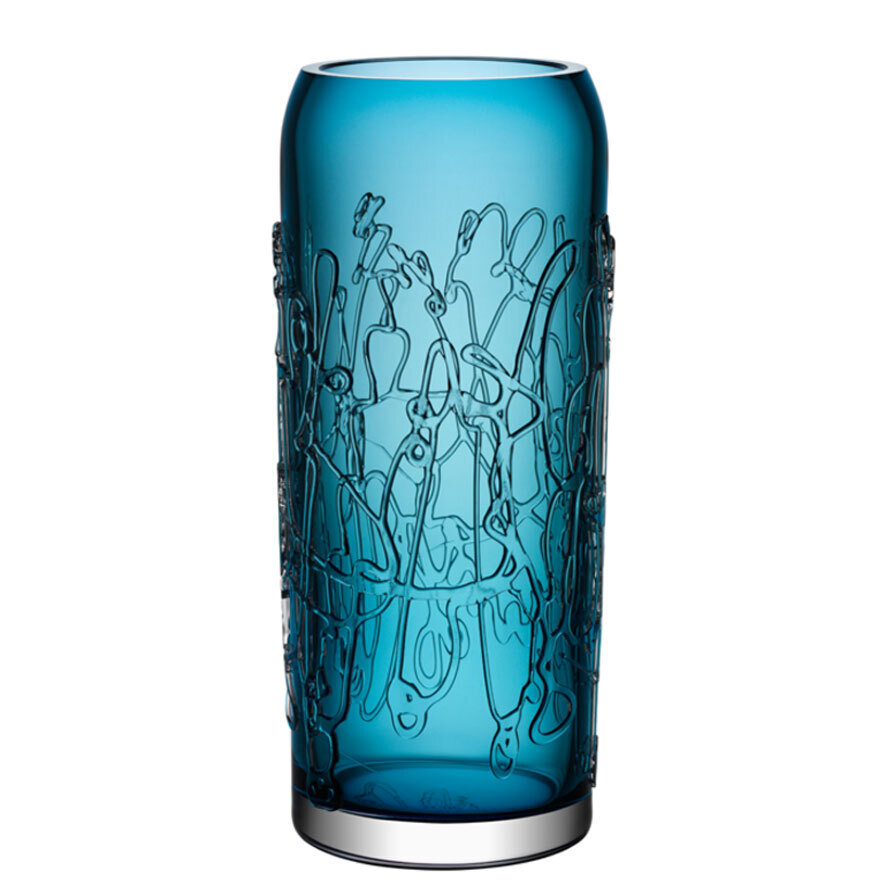Kosta Boda Twine Vase Blue Large