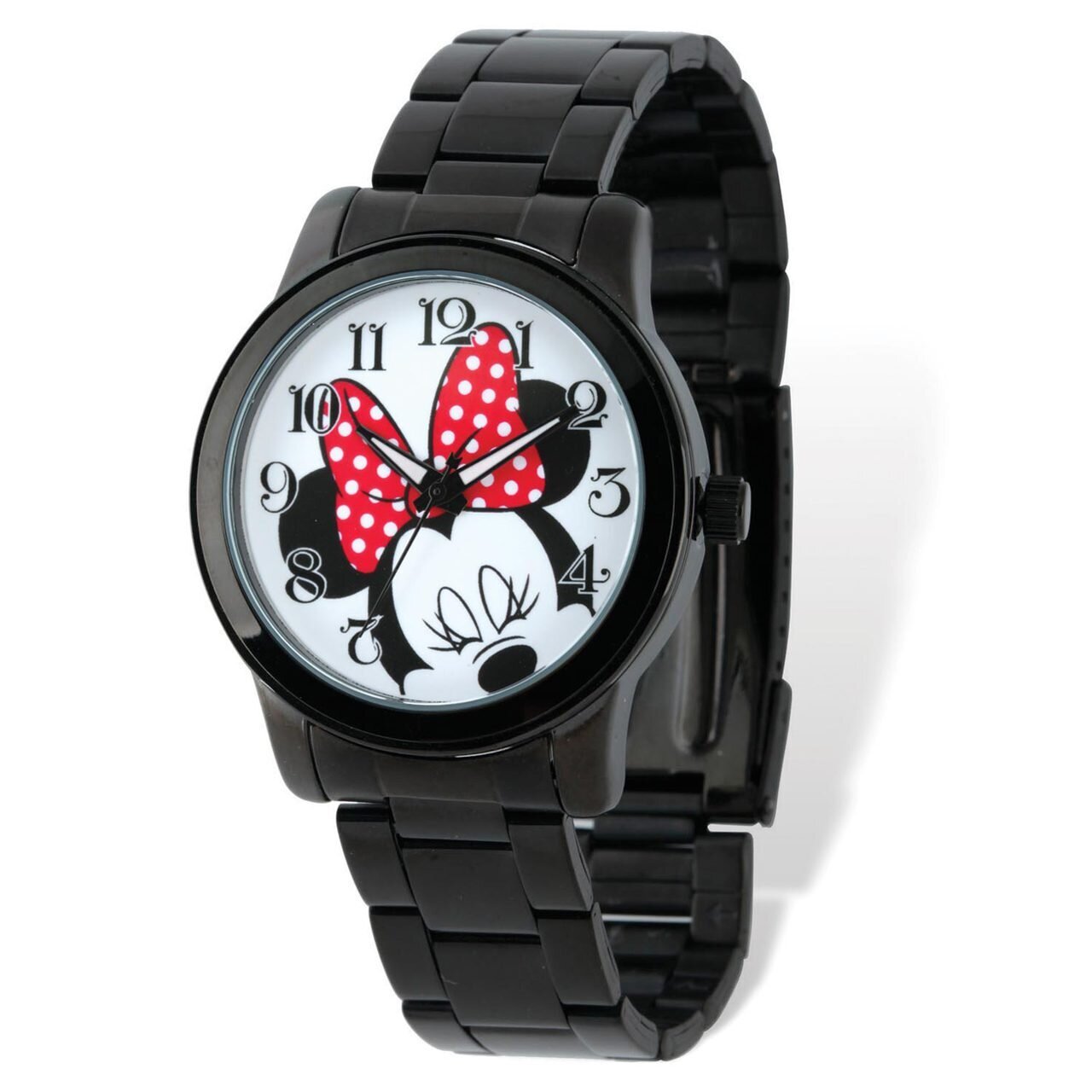 Ladies Disney Minnie Mouse Black Bracelet Watch XWA4956