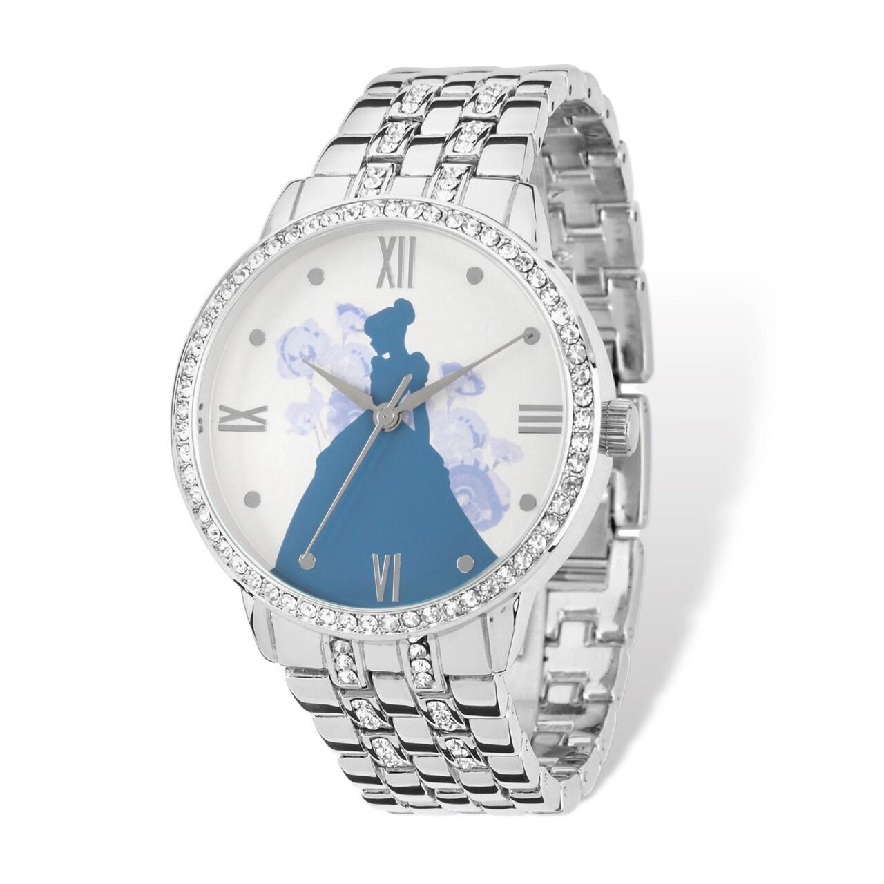 Ladies Disney Silver-tone Cinderella Silhouette Watch XWA5101