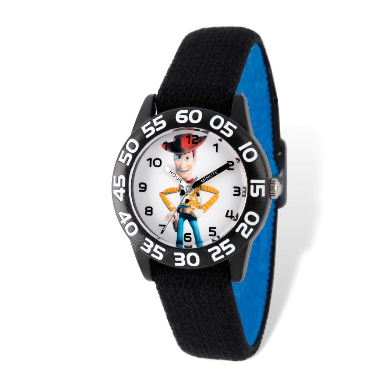 Disney Toy Story Woody Acrylic Black Stretch Band Time Teacher Watch  XWA5178, MPN: XWA5178, 843231…