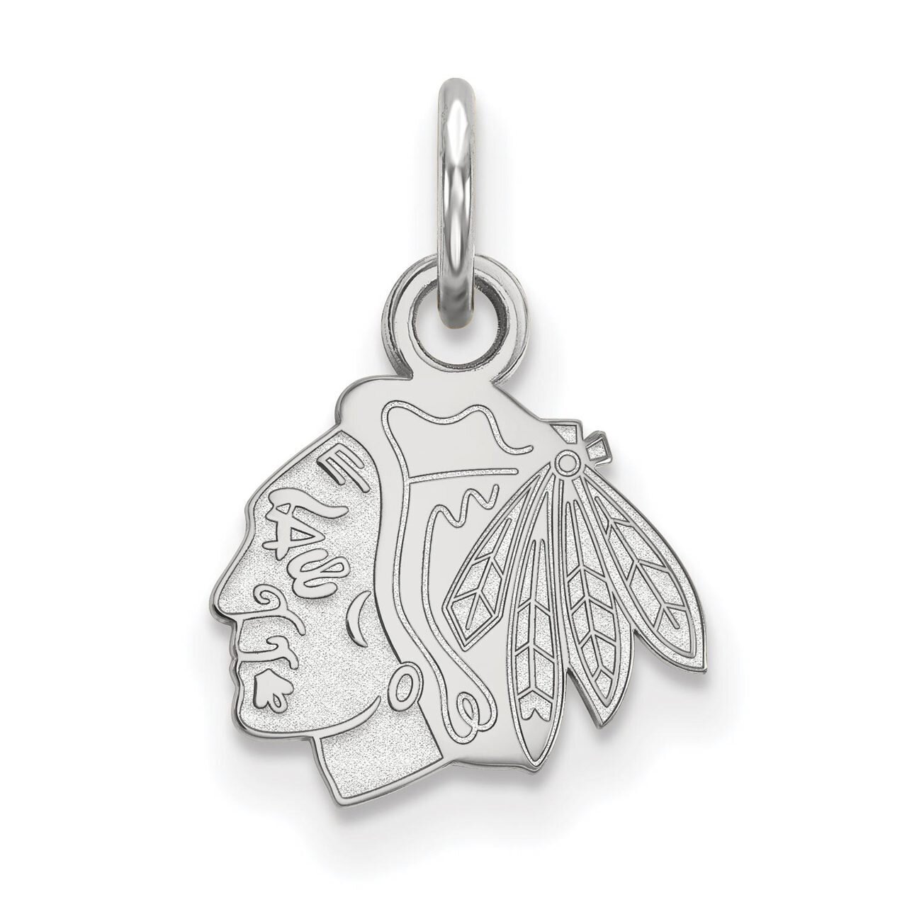 Chicago Blackhawks x-Small Pendant 10k White Gold 1W001BLA, MPN: 1W001BLA, 886774765068