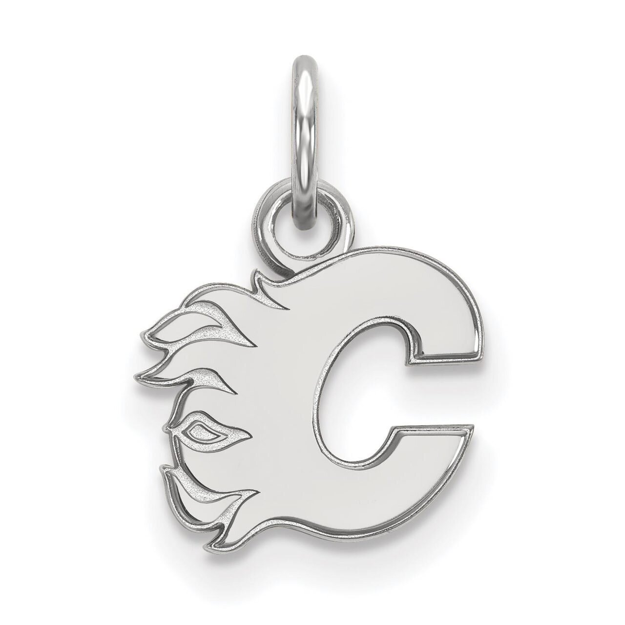 Calgary Flames x-Small Pendant 10k White Gold 1W001FLA