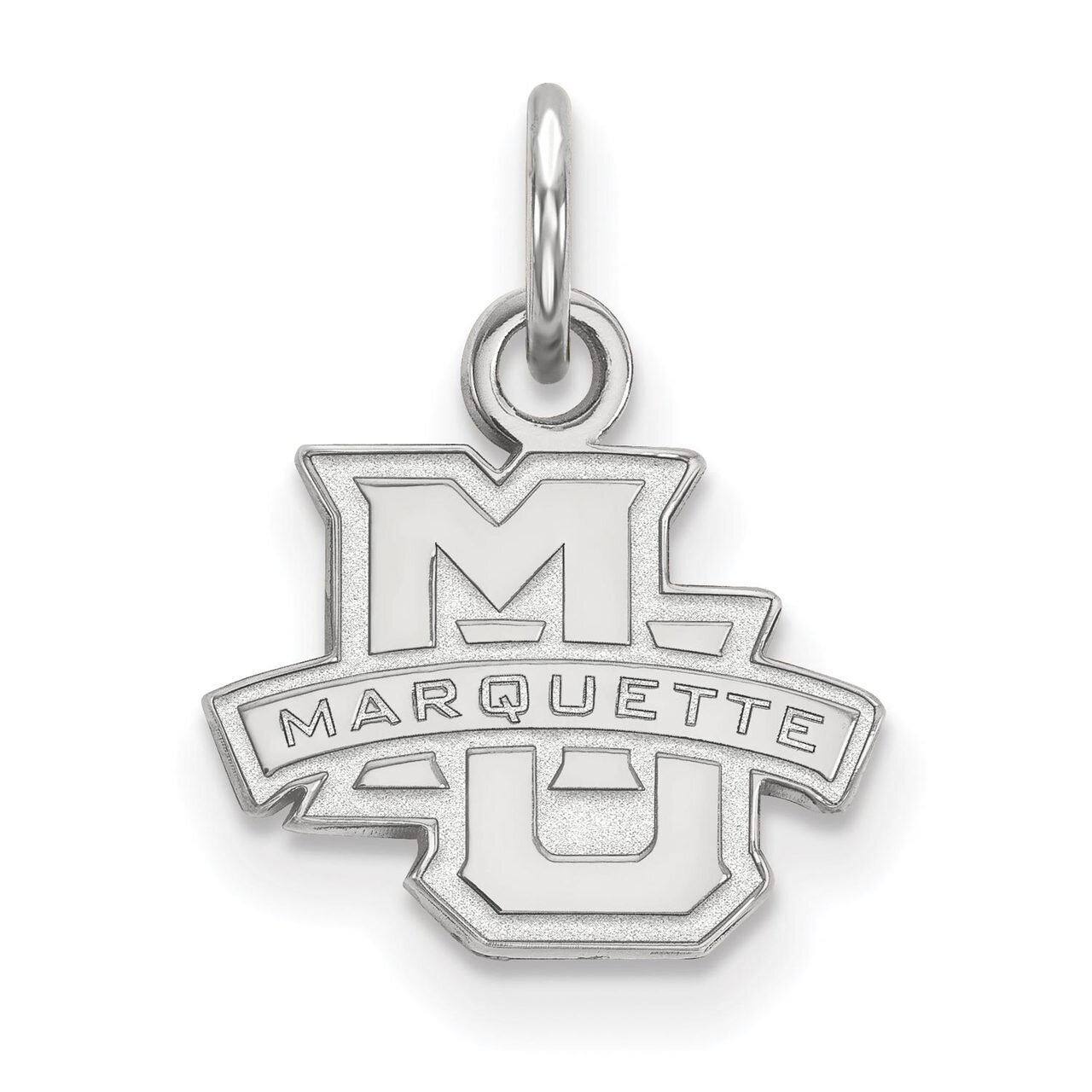 Marquette University x-Small Pendant 10k White Gold 1W001MAR