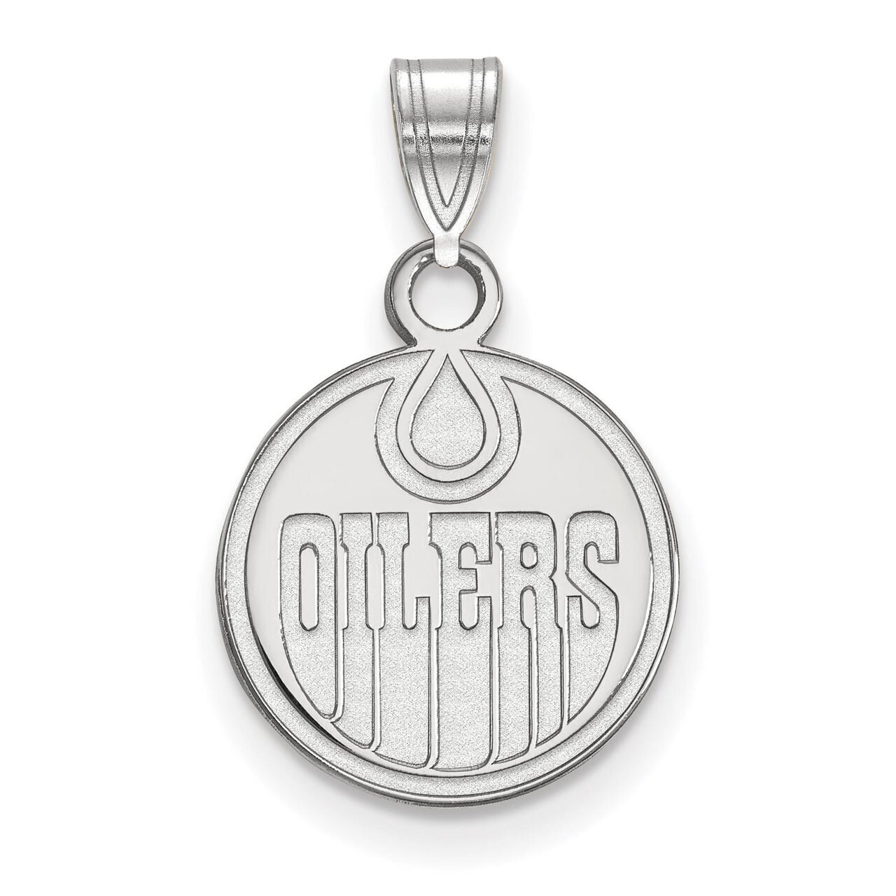Edmonton Oilers Small Pendant 10k White Gold 1W001OIL, MPN: 1W001OIL, 886774732466