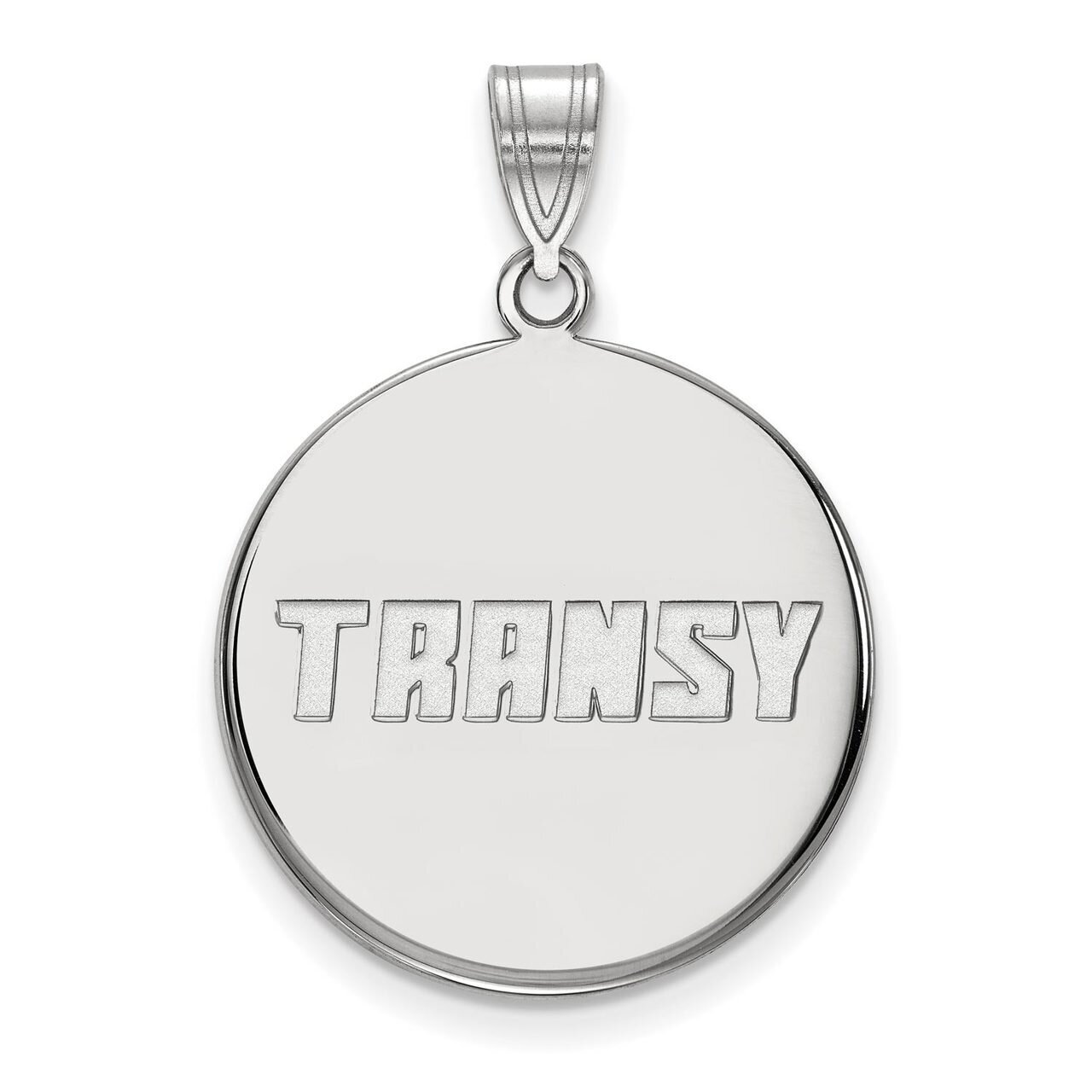 Transylvania University Large Disc Pendant 10k White Gold 1W001TRU, MPN: 1W001TRU, 886774766584
