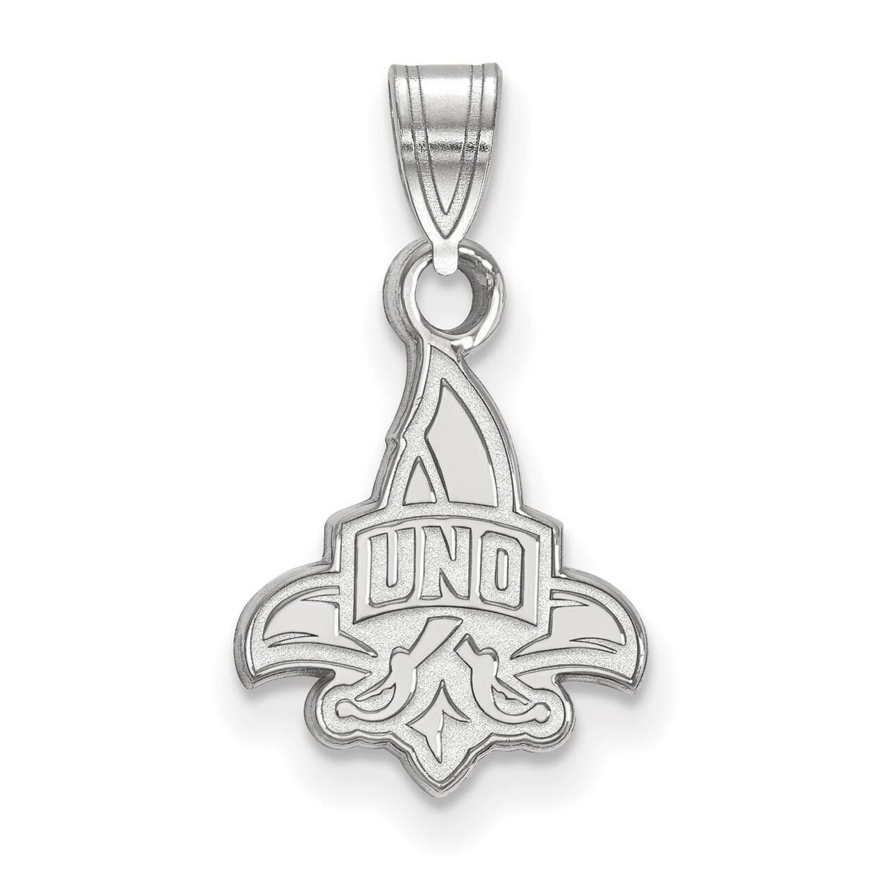 University of New Orleans Small Pendant 10k White Gold 1W001UNO