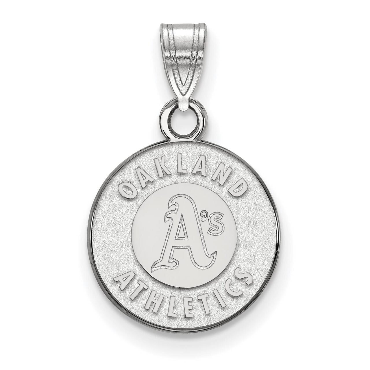 Oakland Athletics Small Pendant 10k White Gold 1W002ATH, MPN: 1W002ATH, 886774767635