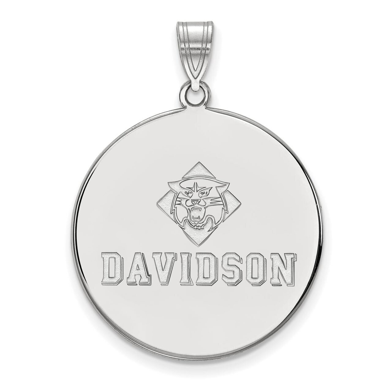 Davidson College x-Large Disc Pendant 10k White Gold 1W002DAV, MPN: 1W002DAV, 886774767888