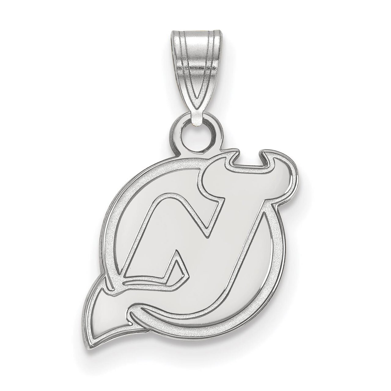 New Jersey Devils Small Pendant 10k White Gold 1W002DVL, MPN: 1W002DVL, 886774732596