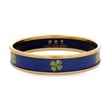 Halcyon Days 1Cm Clover On Navy Push On Bangle Medium PBCLO1110GM, MPN: 201/PB112, 5060171139294