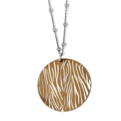 Leslie&#39;s Chocolate Rhodium Diamond-cut Necklace - Sterling Silver HB-FN96, MPN: FN96, 886774971100