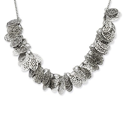Oval Dangles 18 Inch Necklace - Stainless Steel SRN920 by Chisel, MPN: SRN920, 191101382369