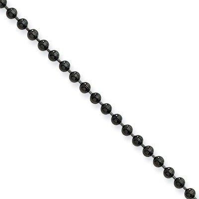 2.0mm IP Black-plated 18 Inch Ball Chain - Stainless Steel SRN667 by Chisel, MPN: SRN667, 886774042…