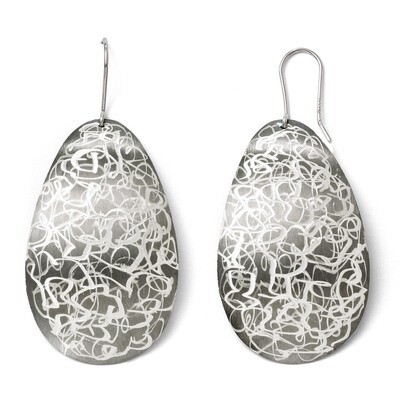 Leslie&#39;s Rhodium Shepherd Hook Earrings - Sterling Silver HB-F326, MPN: F326, 886774970059