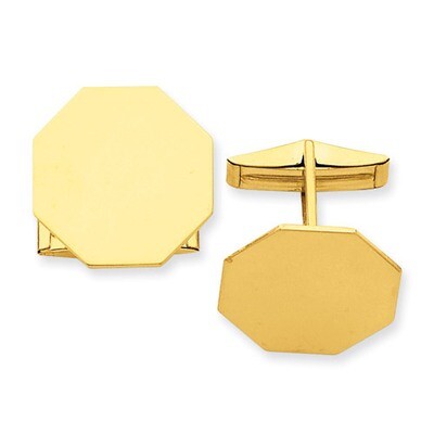 Octagon Cufflinks 14k Gold MC247, MPN: MC247, 886774618524