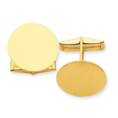 Circular Cufflinks 14k Gold MC245, MPN: MC245, 883957500669