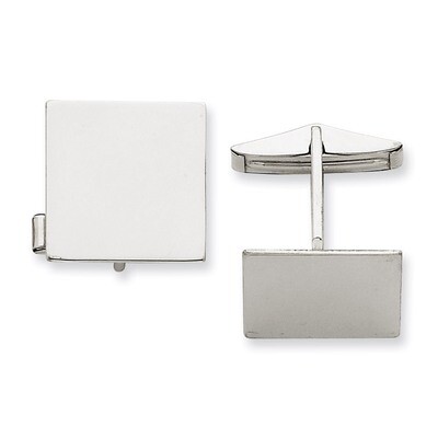 Square Cufflinks 14k White Gold MC254, MPN: MC254, 886774618500